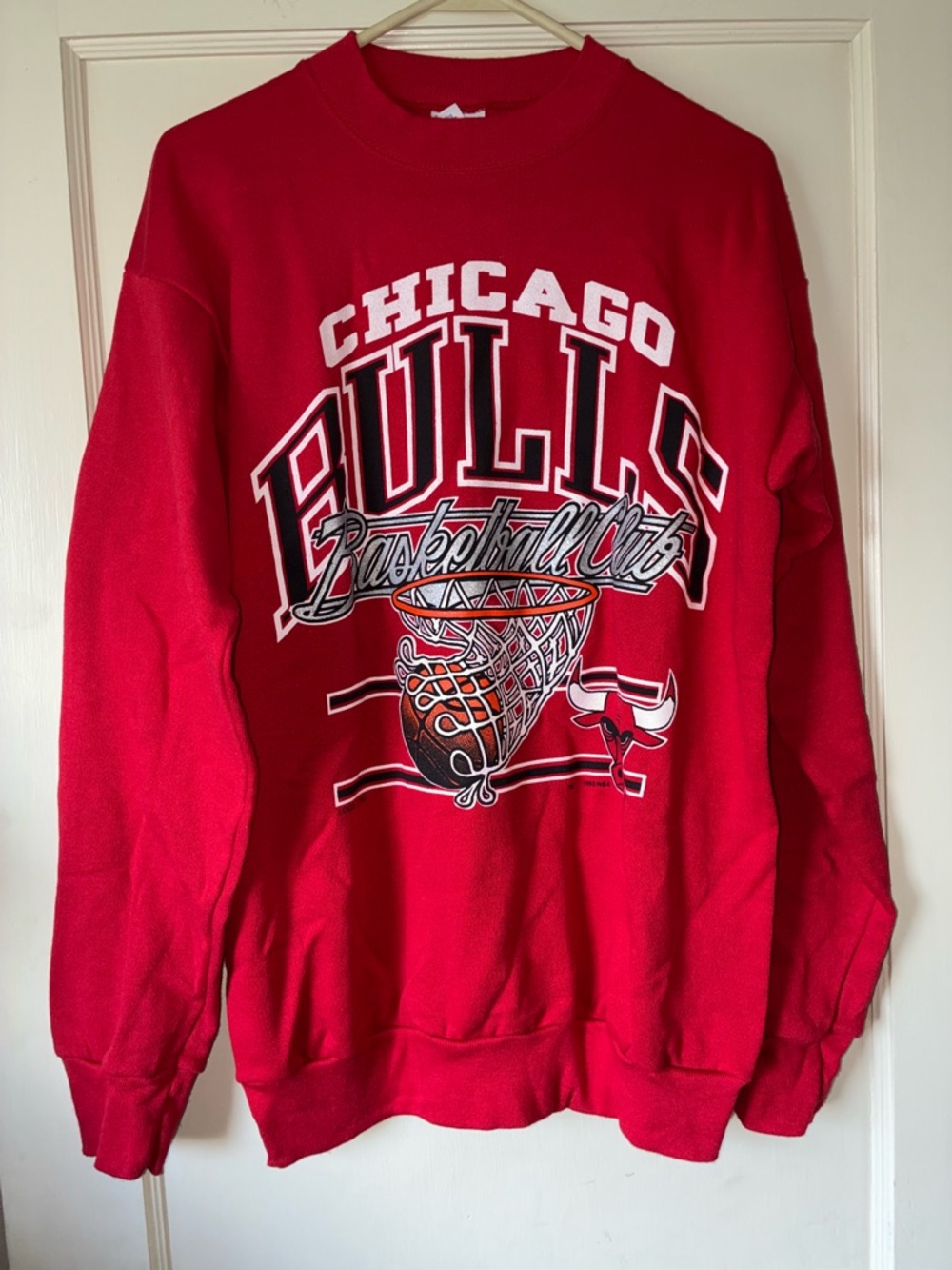 Vintage 90’s USA Chicago Bulls Sweatshirt Crewneck Team Logo NBA Large